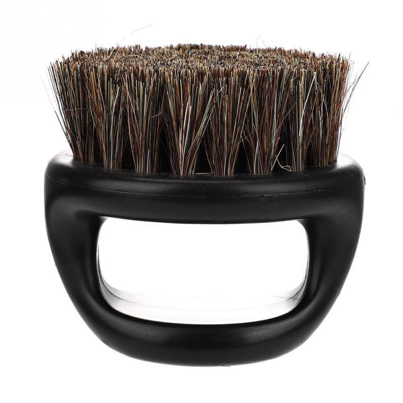 Brosse de Rasage Portable à Poils Nylon à Séchage Rapide avec Anneau Noir YONIS-1