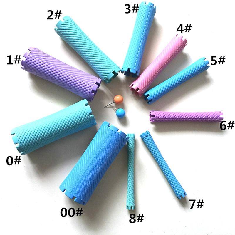 Bigoudis De Permanente Épais Pour Boucles Et Coiffure 8,5 x 3,1 cm - 5 Bar - Yonis-0