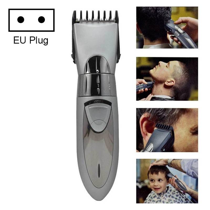 Tondeuse À Cheveux Et Barbe Étanche Rechargeable 10 Longueurs Réglables Gris YONIS-0