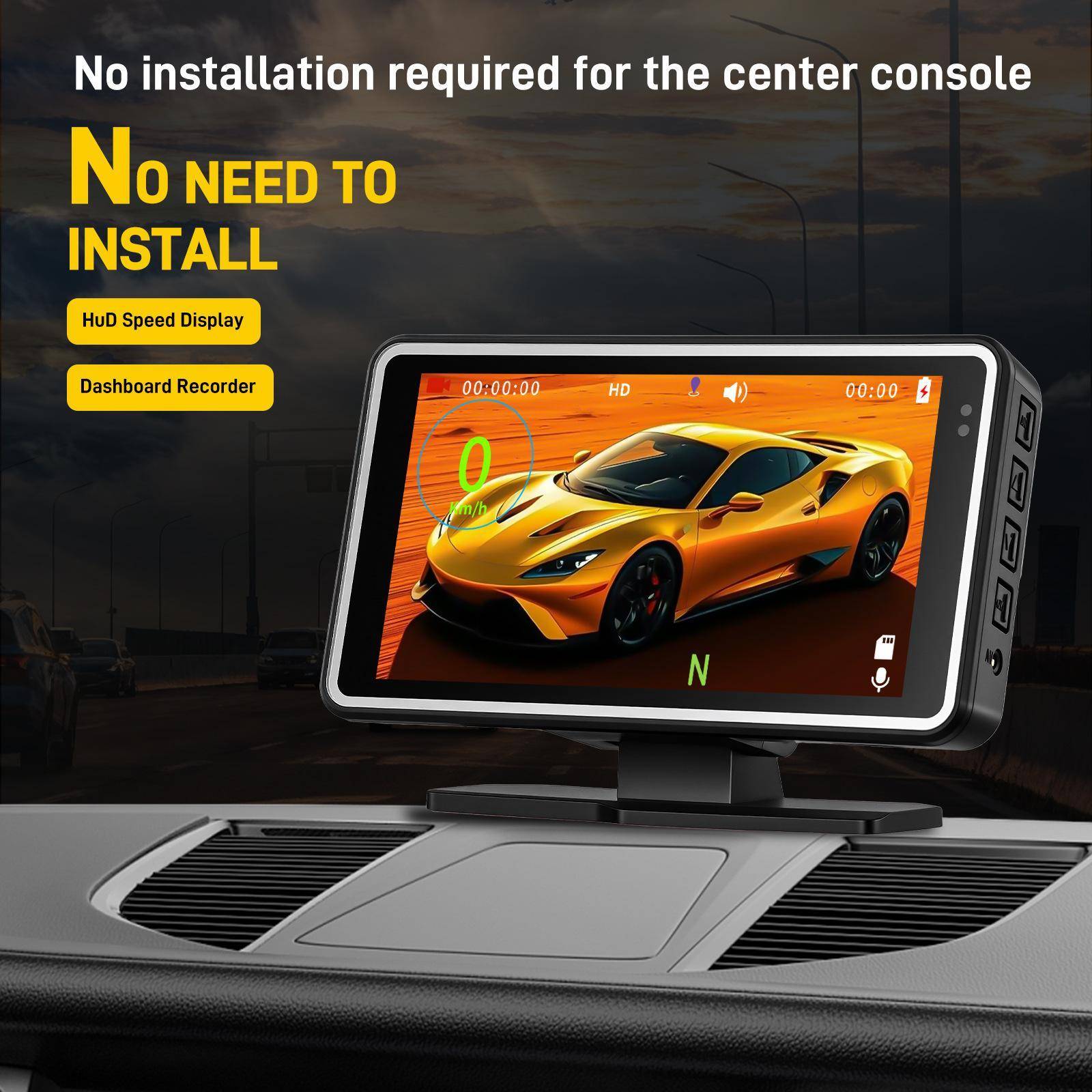 Caméra Embarquée Automobile 5 Pouces IPS 1080P Wi-Fi Avec Enregistrement En Boucle YONIS-0