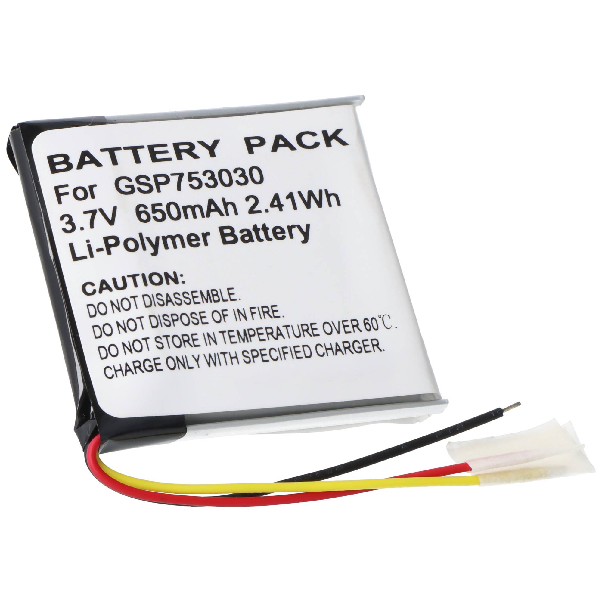 Batterie adaptée pour JBL Everest Elite 300, Li-Polymer, 3.7V, 650mAh, 2.4Wh