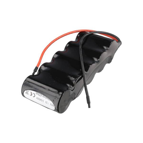Batterie lumière de secours NiCd 6,0V 4500mAh F1x5 Mono D avec câble de 200mm sur un côté adapté pour batterie 6V