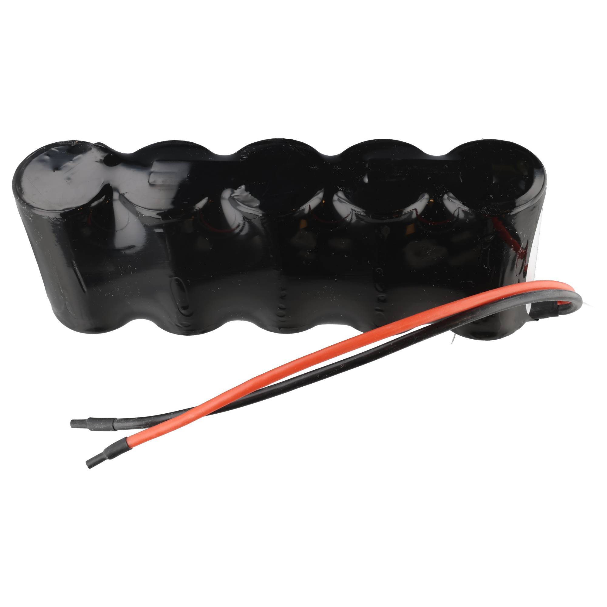 Batterie lumière de secours NiCd 6,0V 4500mAh F1x5 Mono D avec câble de 200mm sur un côté adapté pour batterie 6V-1