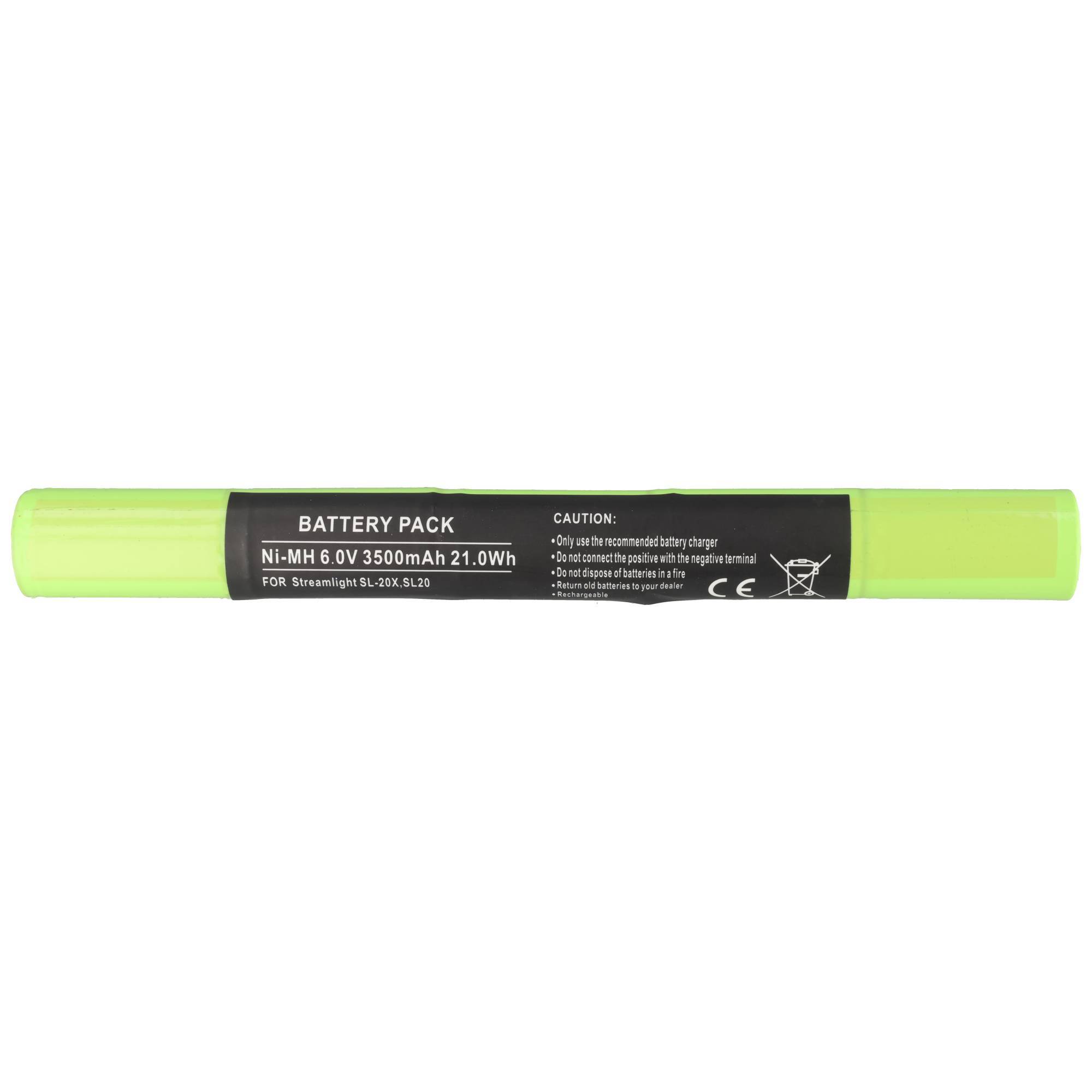 Batterie adaptée pour lampe de poche Streamlight SL-15X / SL-20XP 6V 3000mAh NiMH version plastique-3