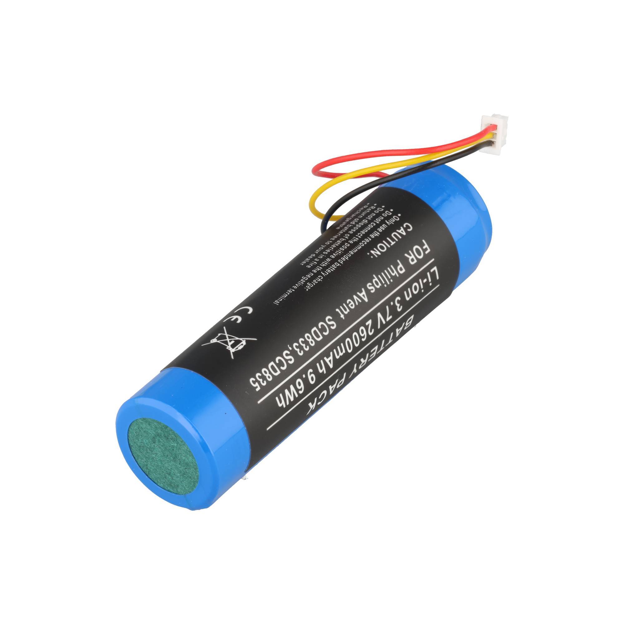 Batterie adaptée pour Philips Avent SCD833, SCD835, Li-ion, 3,7 V, 2600 mAh, 9,6 Wh-2