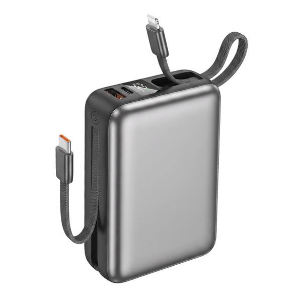 PowerBank 20000mAh 22.5W USB-C / USB-A avec Câble USB-C / Lightning Dragonne