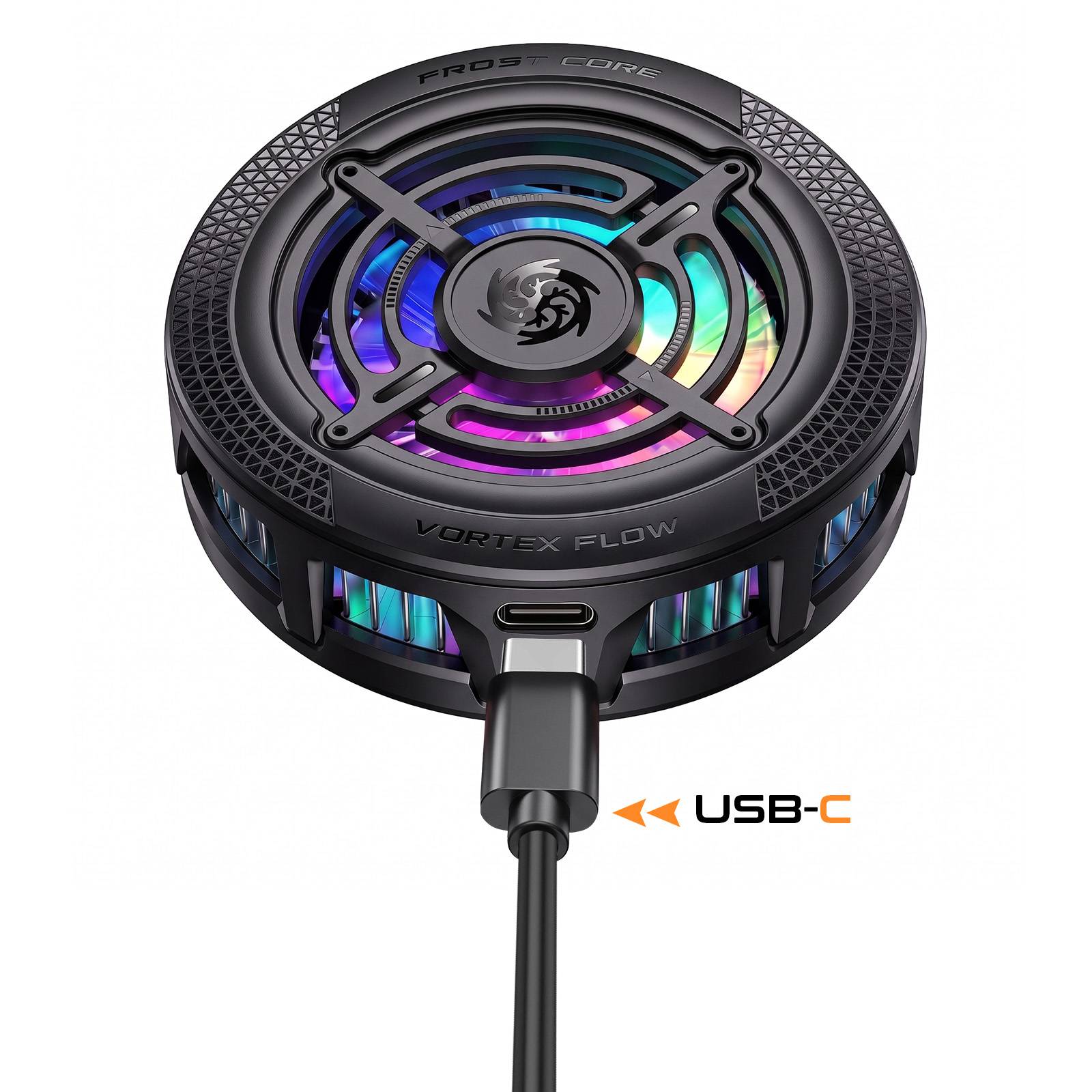 Refroidisseur Magnétique pour Smartphone Rétroéclairé avec Pince Amovible-4