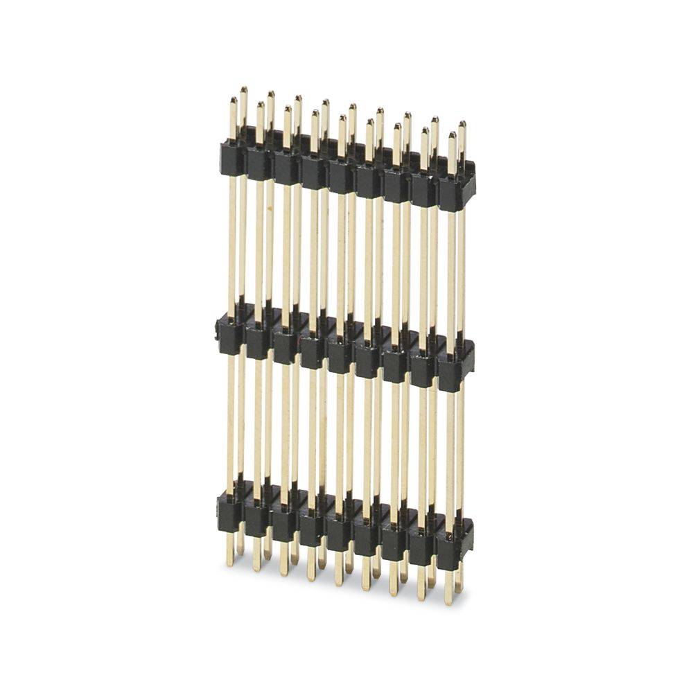 Phoenix Contact PSTD 0,65X0,65/18-3IS-2,54 Barrette à broches Raspberry Pi® noir Adapté pour (ordinateur monocarte) Rasp-0