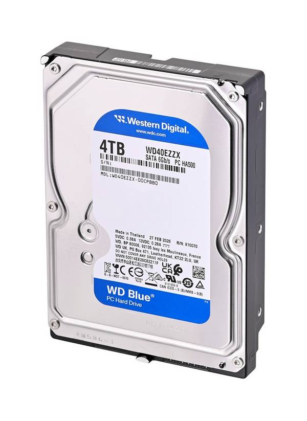 WD Blue 4To SATA 3.5p 6 Gb/s PC HDD