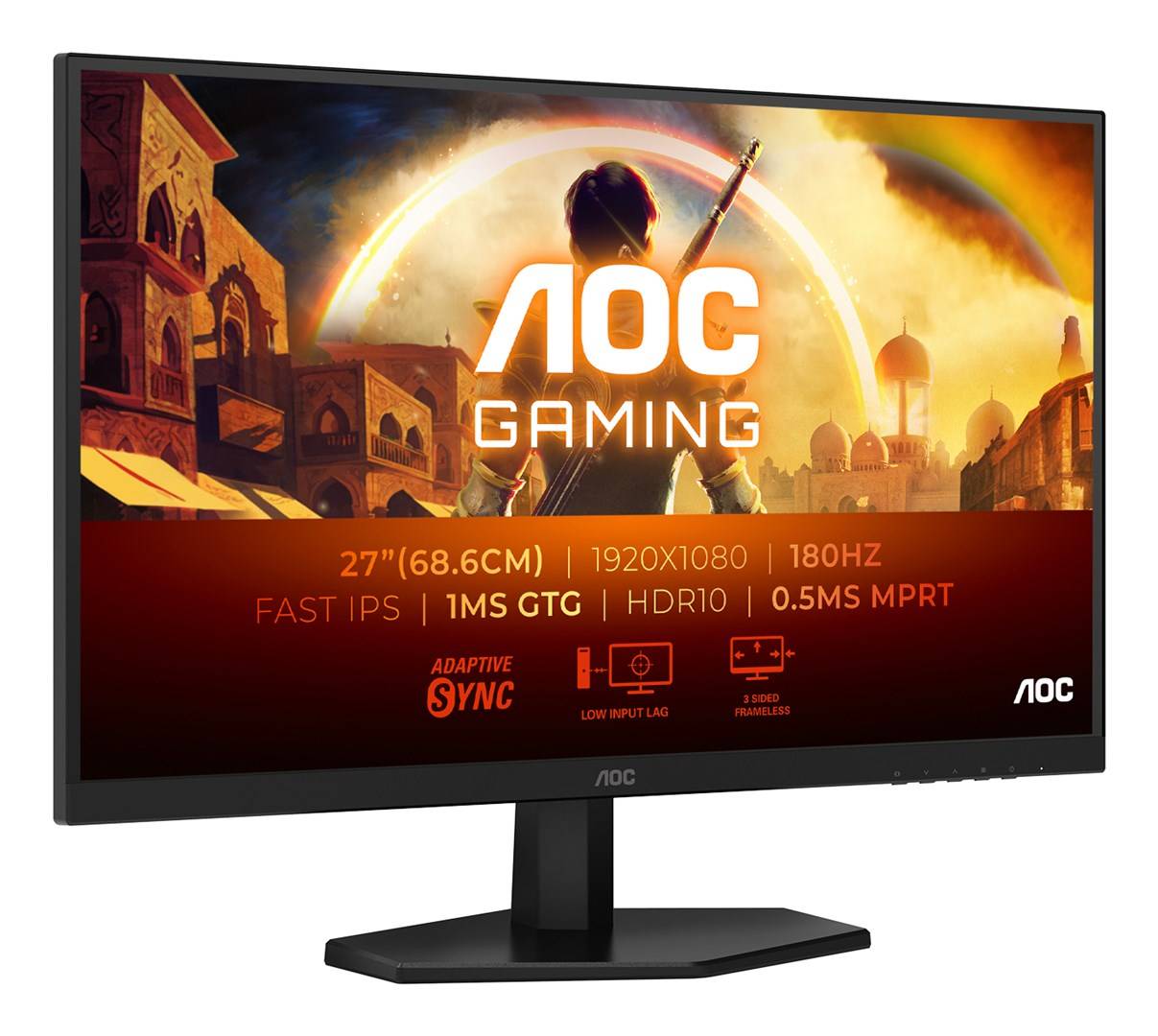 AOC G4 27G42E, 68,6 cm (27"), 1920 x 1080 pixels, Full HD, LCD, 1 ms, Noir-3