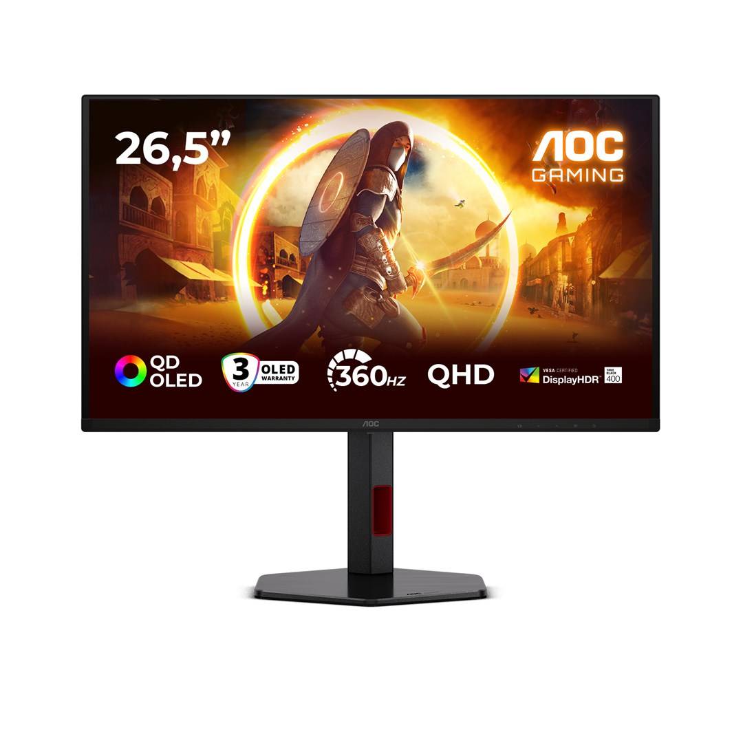 AOC Q27G4SDR 26.5p QHD 360Hz 0.03ms 1000cd/m2 HDMI 2.1x2 DP USB 3.2 HAS-0