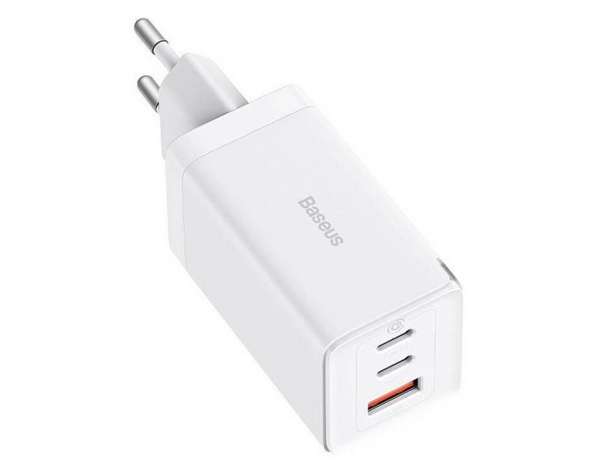 Chargeur GaN PD / QC port 2x USB et 1x USB-C ​65W avec Câble 1m 100W-1