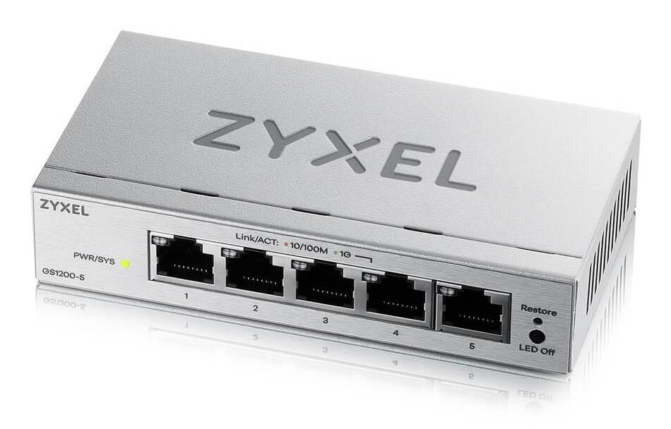 Zyxel GS1200-5V3, Géré, L2, Gigabit Ethernet (10/100/1000), Full duplex, Bureau-3