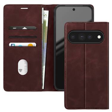 Étui Portefeuille pour Google Pixel 11 Pro XL Effet Daim avec Support