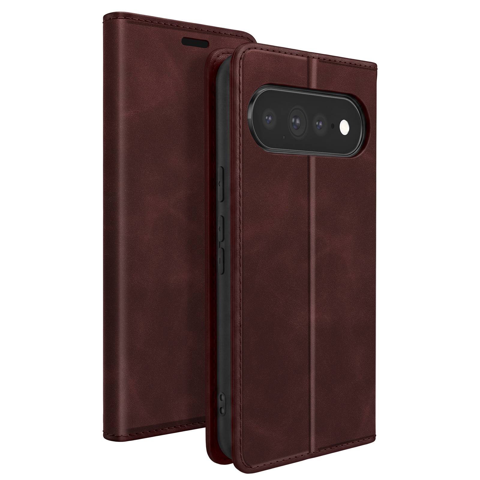 Étui Portefeuille pour Google Pixel 11 Pro XL Effet Daim avec Support-1