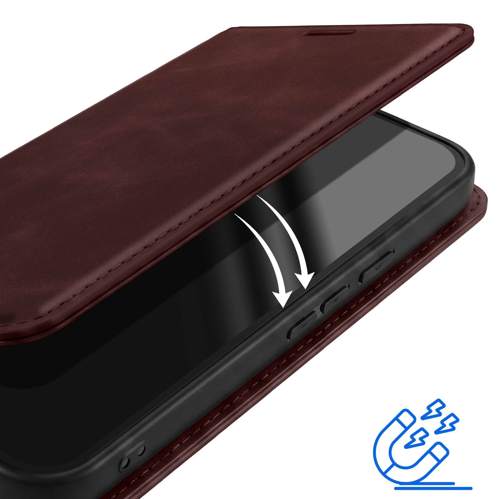 Étui Portefeuille pour Google Pixel 11 Pro XL Effet Daim avec Support-2
