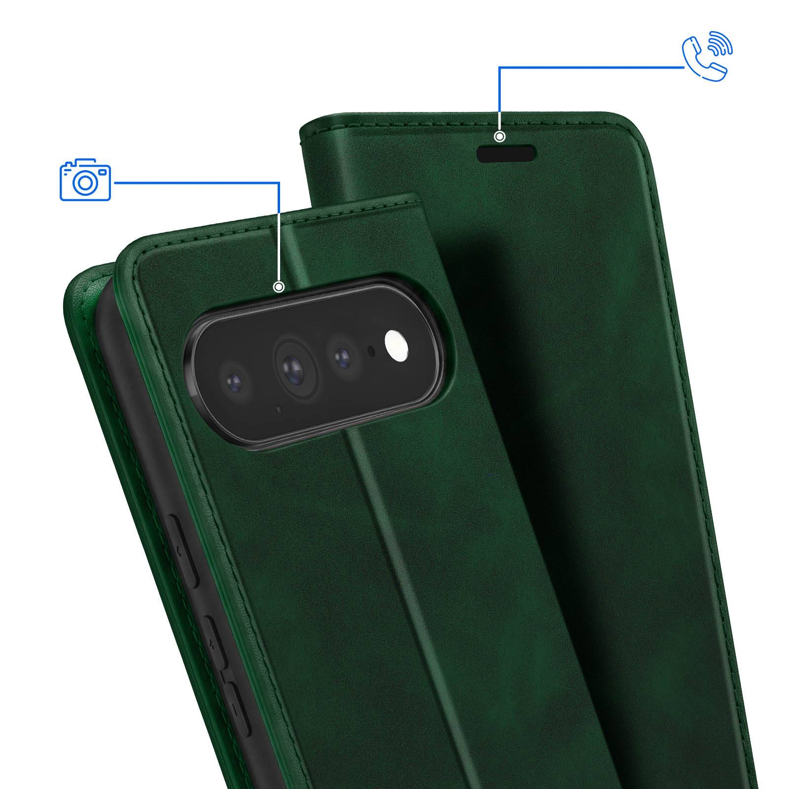 Étui Portefeuille pour Google Pixel 11 Pro XL Effet Daim avec Support-3