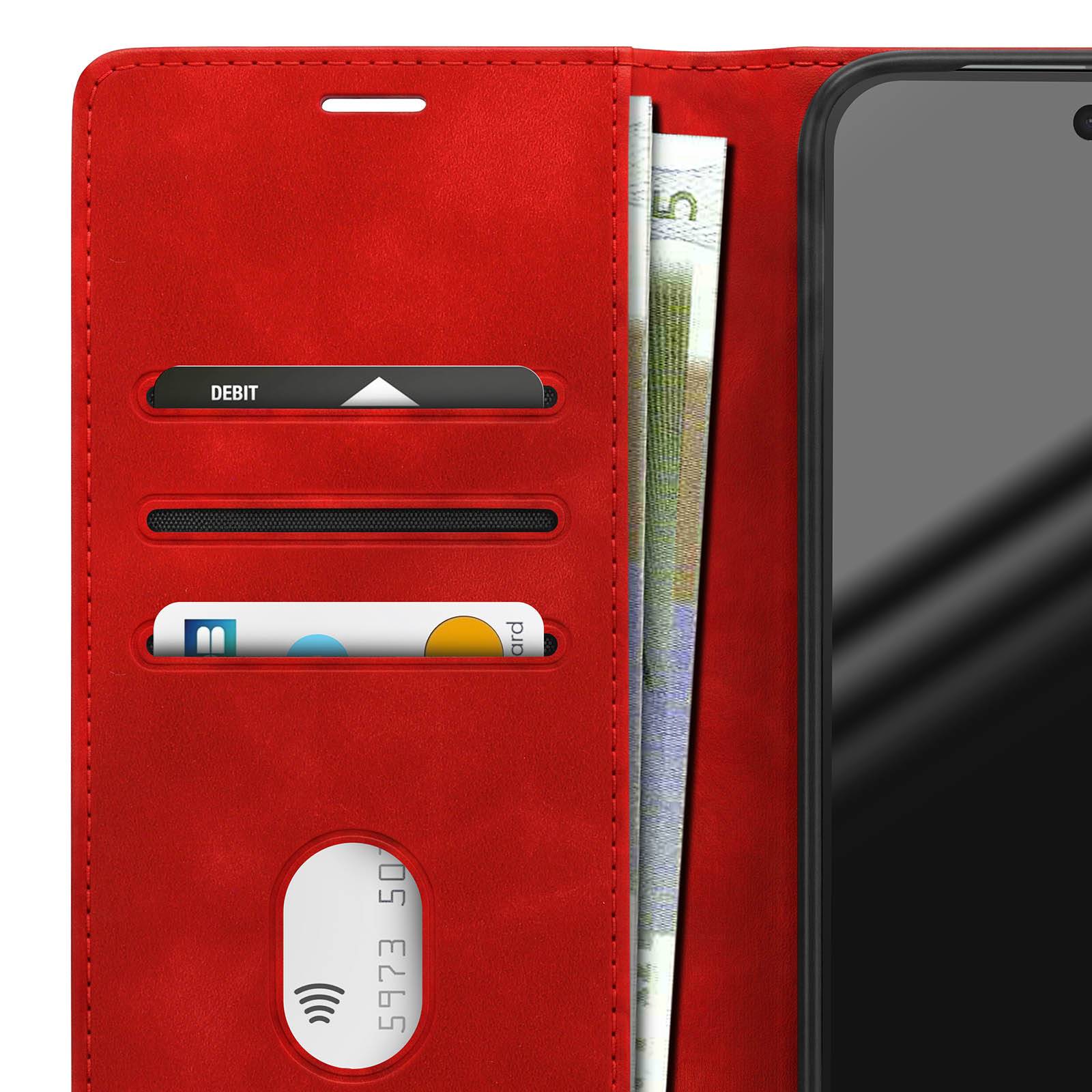 Étui Portefeuille pour Google Pixel 11 Pro XL Effet Daim avec Support-4