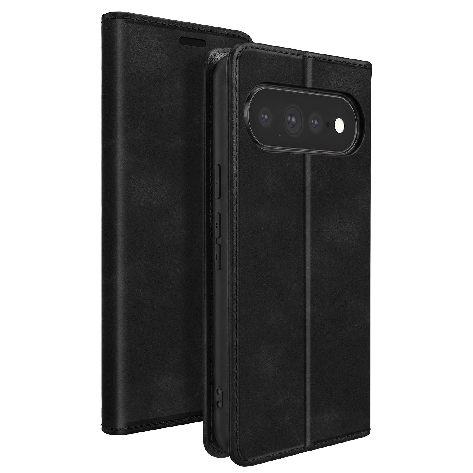 Étui Portefeuille pour Google Pixel 11 Pro XL Effet Daim avec Support-1