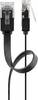 Câble patch plat Goobay CAT 6, U/UTP, noir 20 m