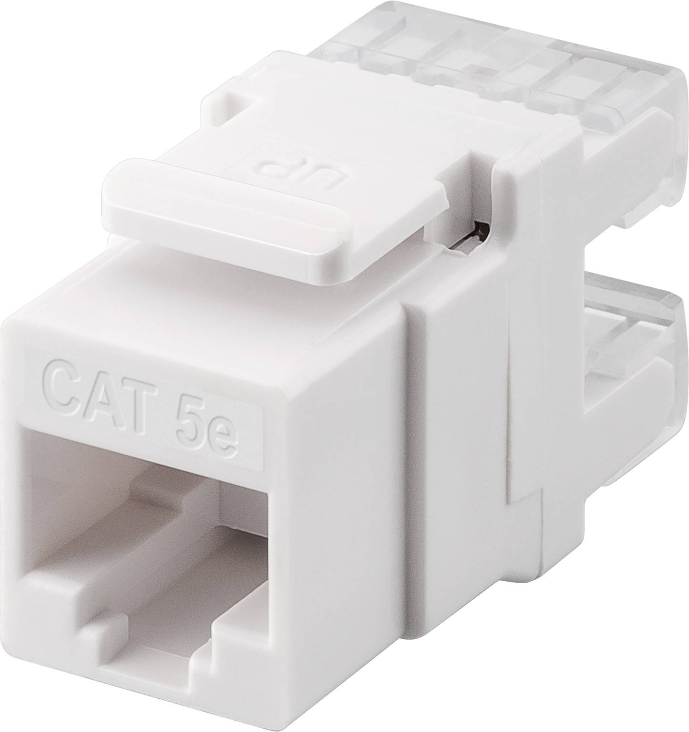 Goobay Keystone Module RJ45 CAT 5e, UTP - largeur 20 mm, bornier pour montage LSA (sans outil)-0