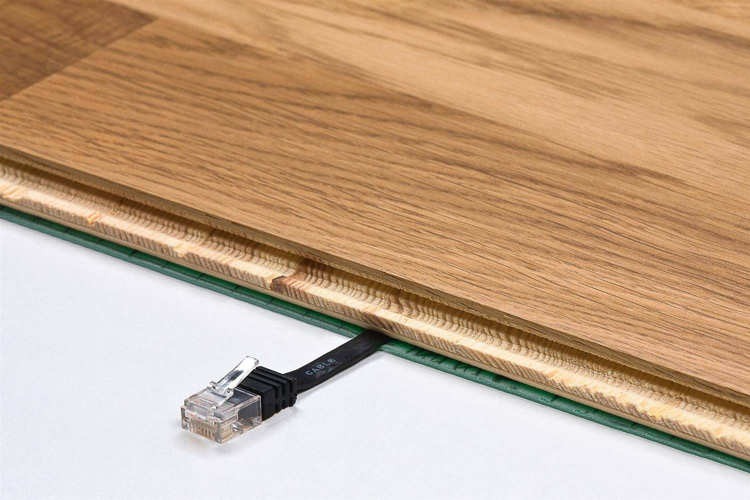 Câble patch plat Goobay CAT 6, U/UTP, marron clair 20 m-2