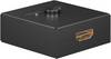 Goobay Manual HDMI™ switch box 2 to 1 (4K @ 30 Hz) - pour basculer entre 2x appareils HDMI™ connectés à 1x écran HDMI™