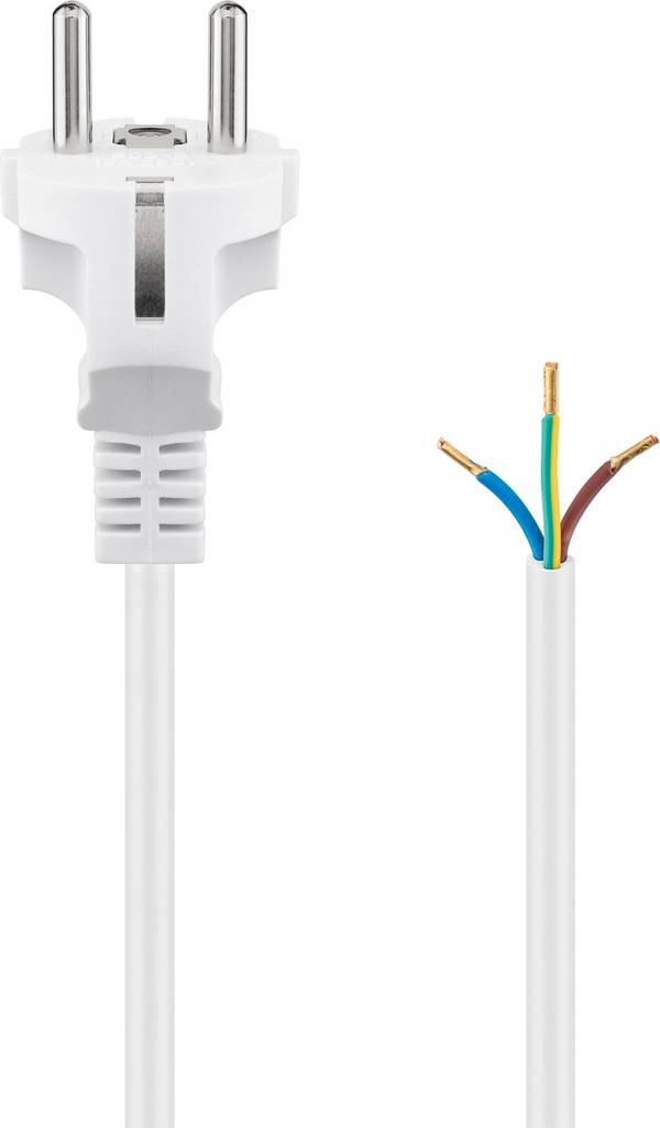 Goobay 51328 alimentation Cordon électrique blanc 1.5 m