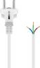 Goobay 51328 alimentation Cordon électrique blanc 1.5 m