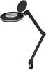 Lampe loupe à pince Goobay LED 9 W, noire - 80-730 lm, dimmable, lentille en verre cristal 127 mm, grossissement...