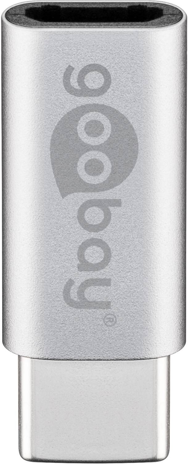 Adaptateur Goobay USB-C™ vers USB 2.0 Micro-B, argent - Fiche USB-C™ > Prise micro USB 2.0 (type B)-0