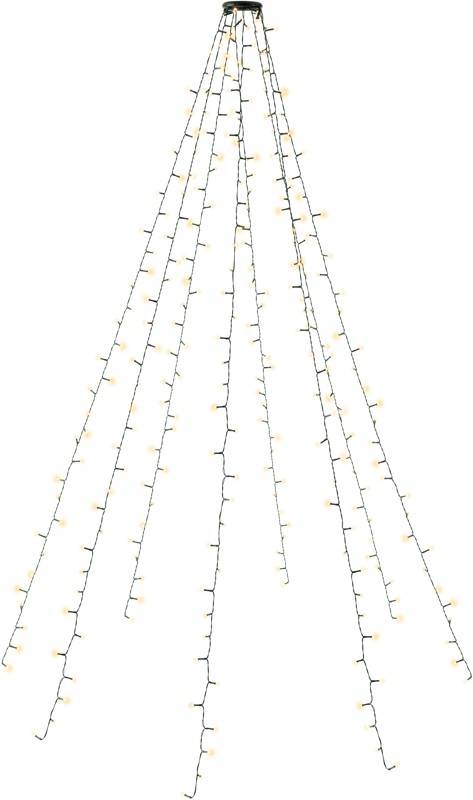Manteau d'arbre Goobay 280 LED avec anneau - avec minuterie et fonction mémoire, 8 modes d'éclairage, transformateur...-0