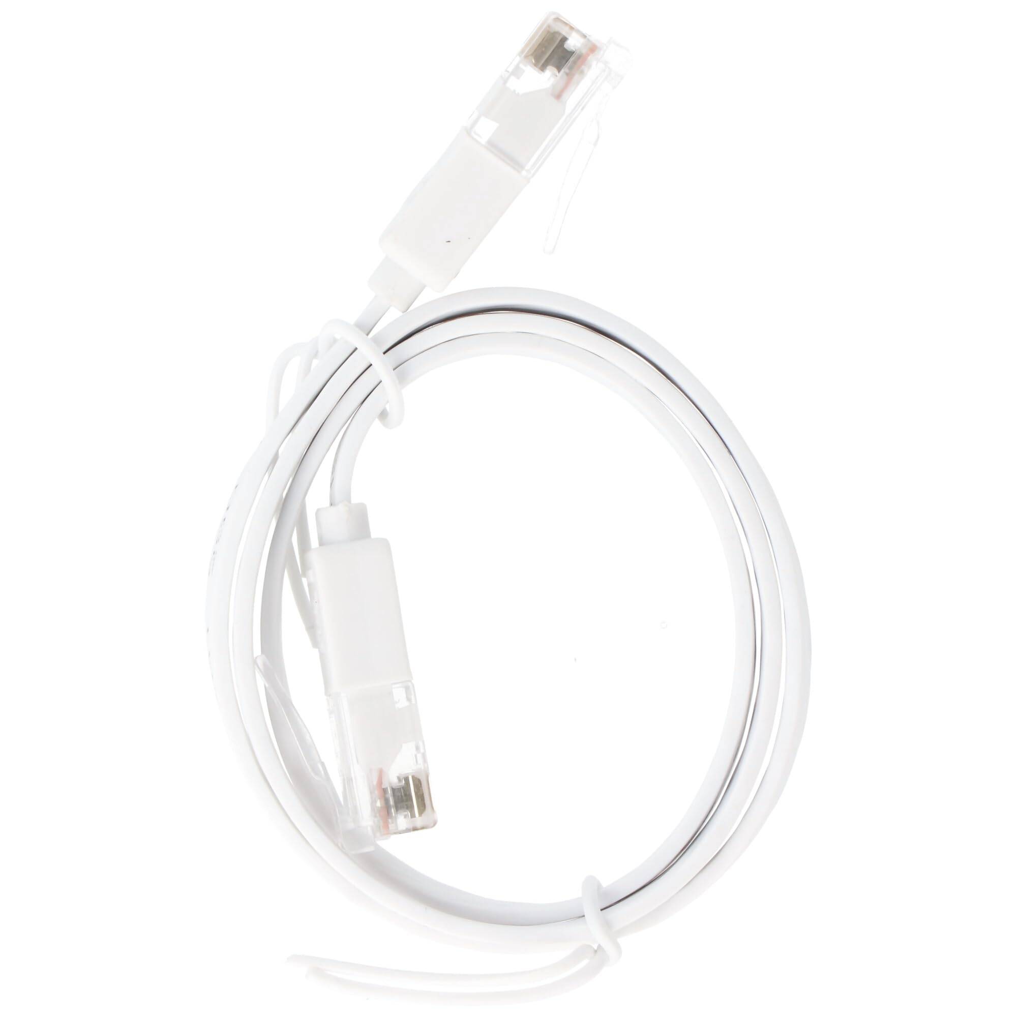 Câble patch plat Goobay CAT 6, U/UTP, blanc 0,5 m-3