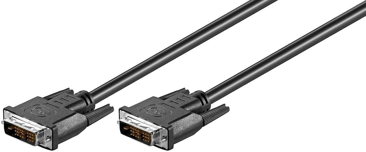 Goobay Câble DVI-D Full HD single link, nickelé - Fiche DVI-D single link (18+1 pin) > Fiche DVI-D single link (18+1...-0