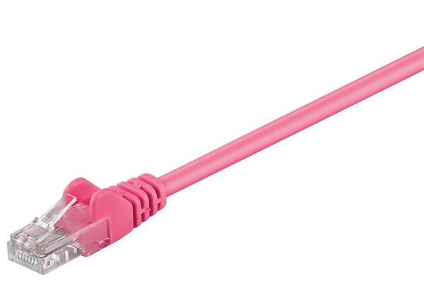 Câble patch Goobay CAT 5e, U/UTP, magenta 2 m