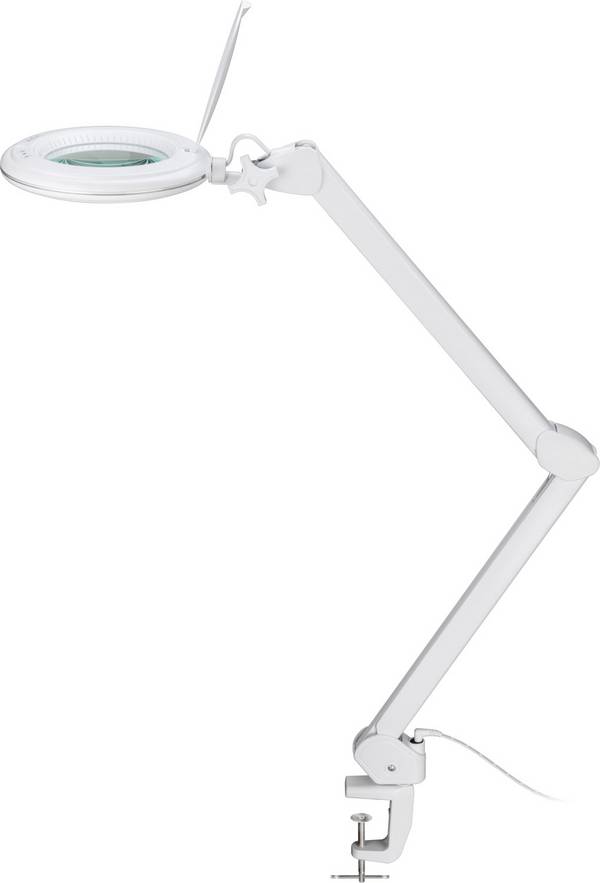 Lampe loupe à pince Goobay LED, 10 W - 800 lm, luminosité et couleur de la lumière réglables, lentille en verre 127...