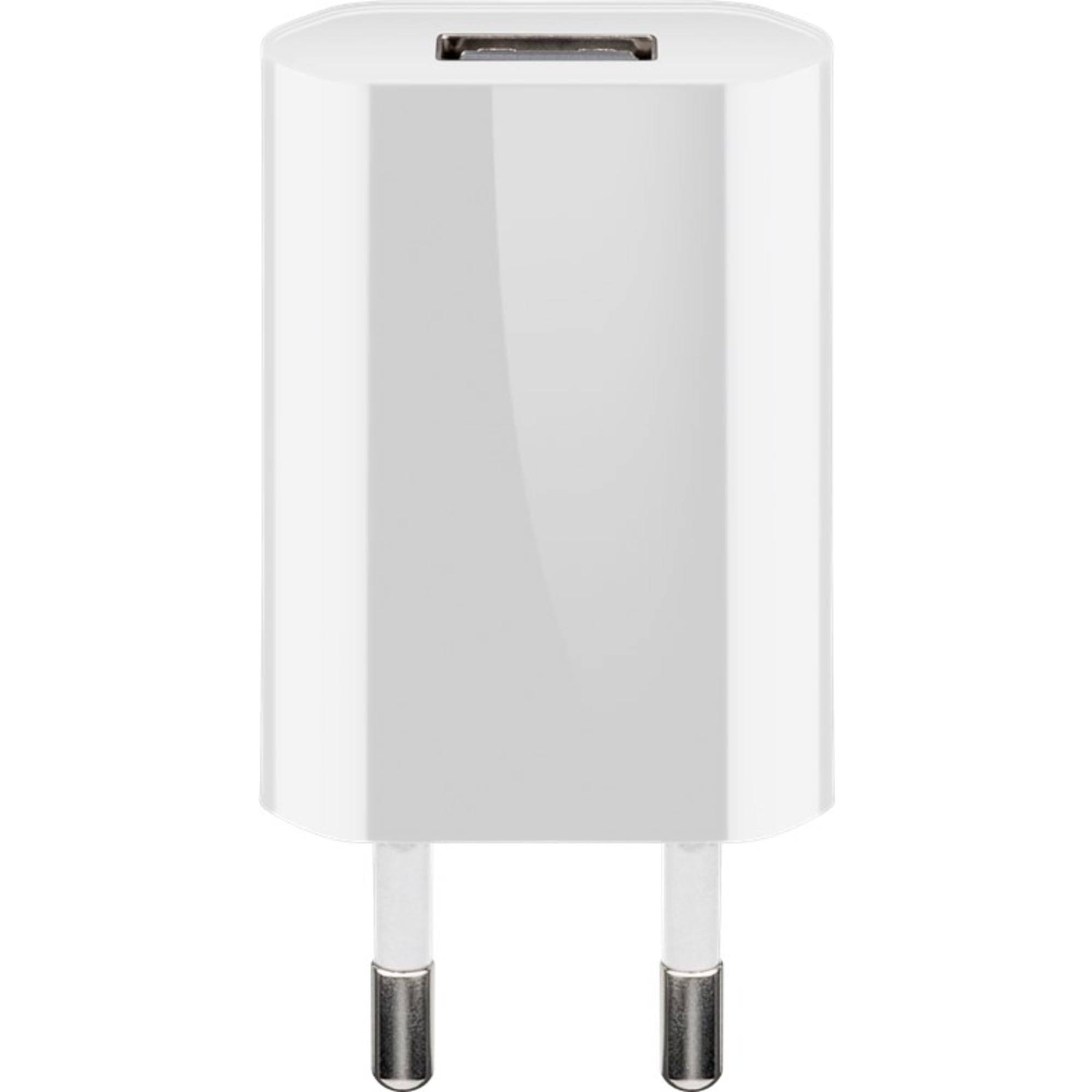 Kit de charge Goobay USB-C™ 1 A - bloc d'alimentation avec câble Type-C™ 1 m (blanc)-1