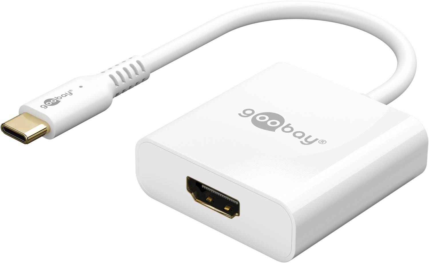 Adaptateur USB-C HDMI, fiche USB-C blanche > prise HDMI (type A)-0