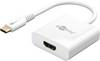 Adaptateur USB-C HDMI, fiche USB-C blanche > prise HDMI (type A)