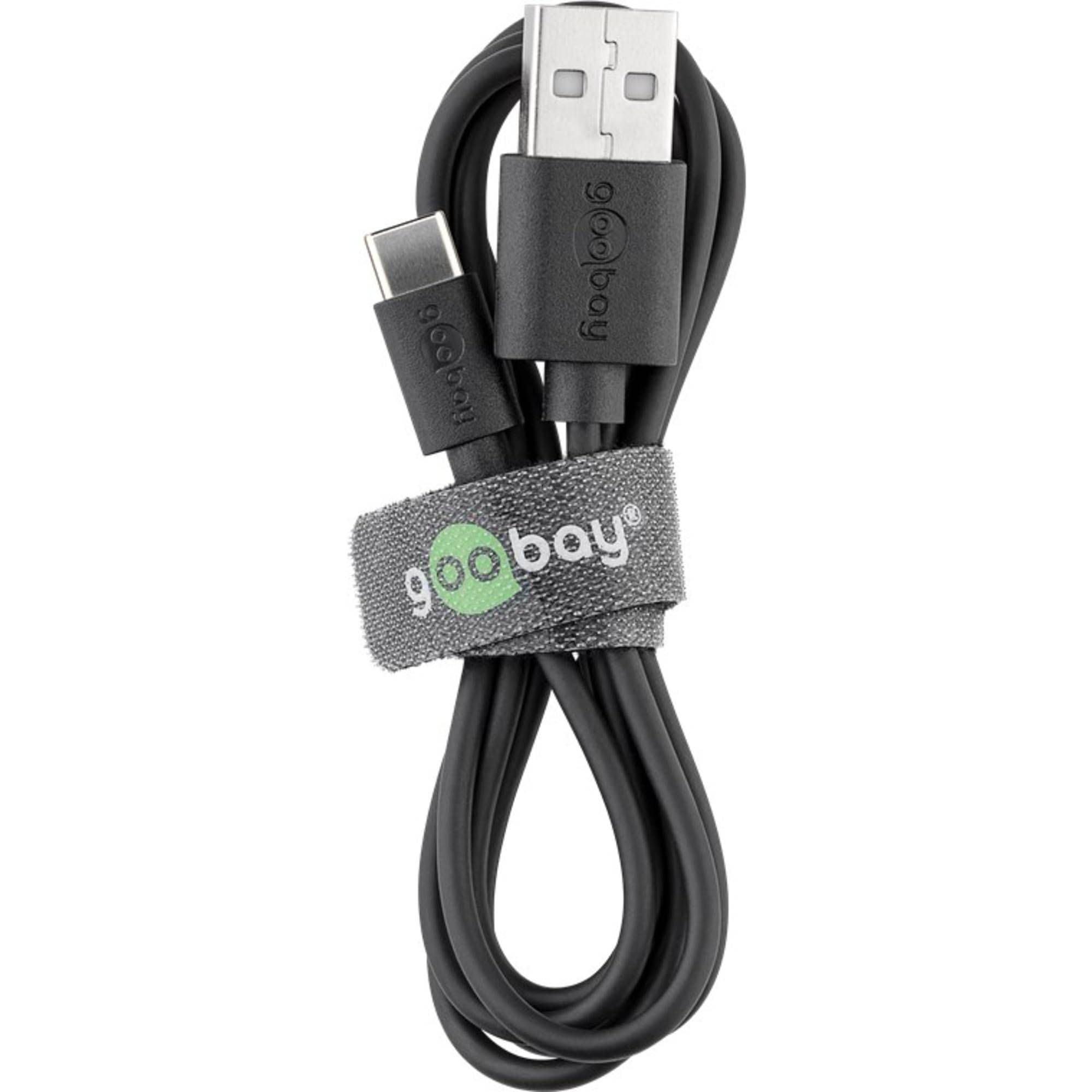 Kit de charge Goobay USB-C™ 1 A - bloc d'alimentation avec câble Type-C™ 1 m (noir)-2