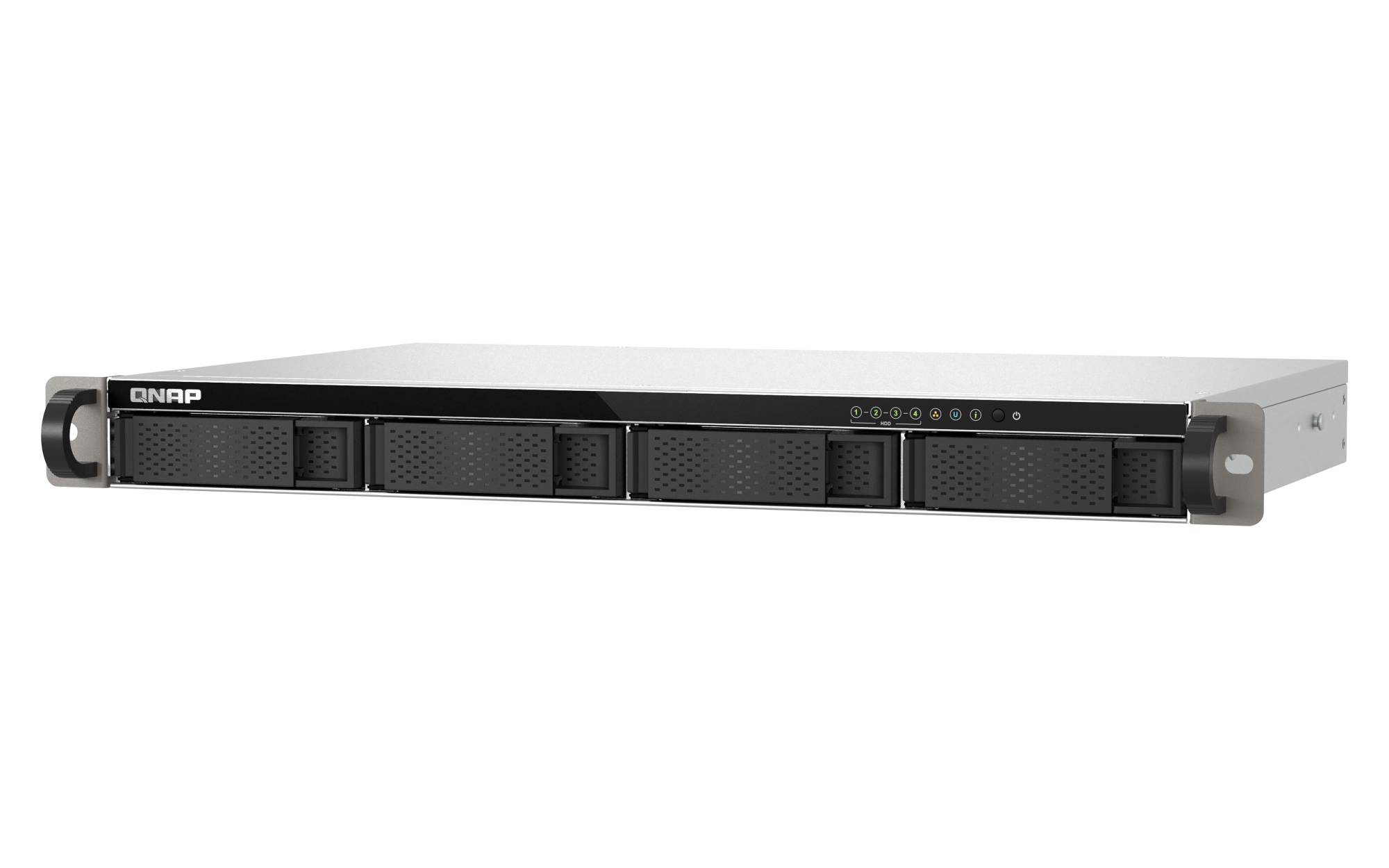1U 4-bay short-depth NAS ARM 4C 1.7GHz-3