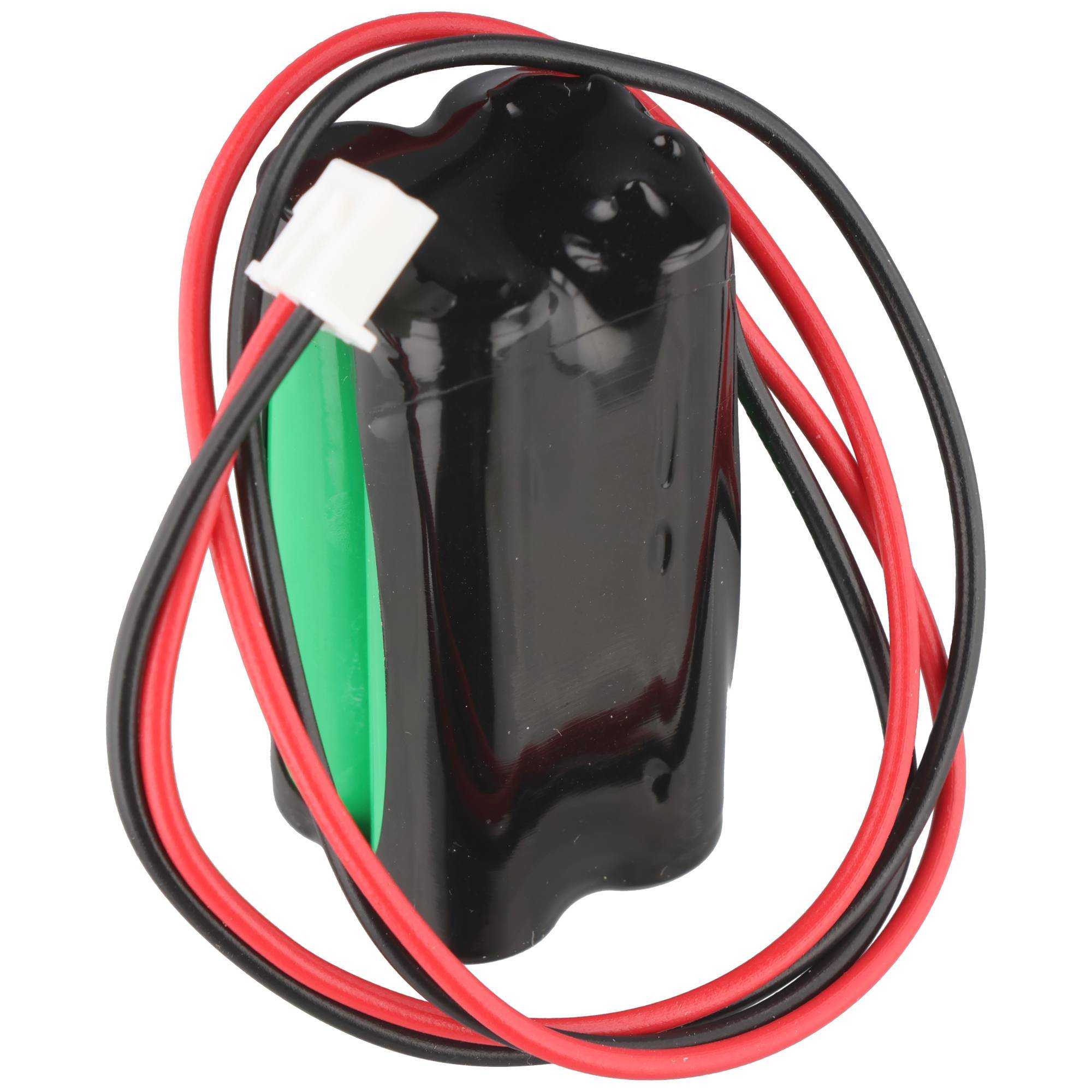 Batterie d'éclairage de secours NiMH 4,8 V 800 mAh F2x2 Micro AAA avec câble et prise 100 mm remplace Fischer...-2