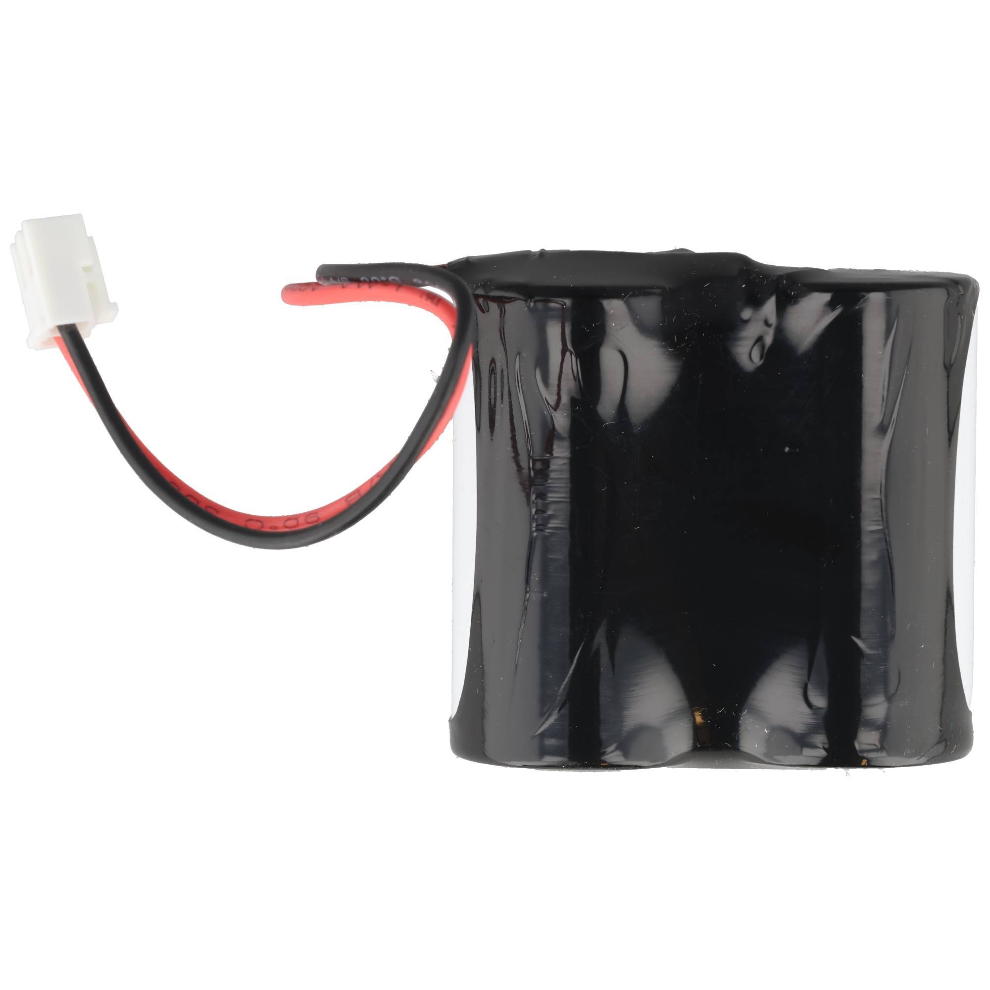 Pack de batteries d'éclairage de secours Mexcel D-D4500H - F1x2 2,4 V 4,5 Ah - avec prise JST-3