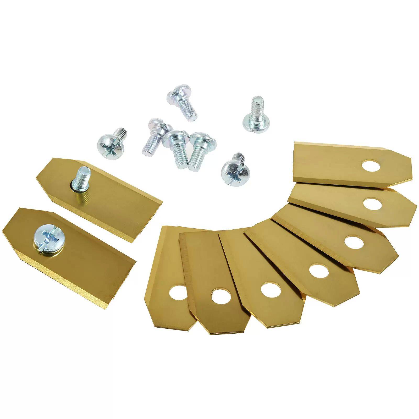 9x couteaux de rechange lames / lames de coupe en titane (0,75 mm) pour robot tondeuse Husqvarna, Gardena or-1