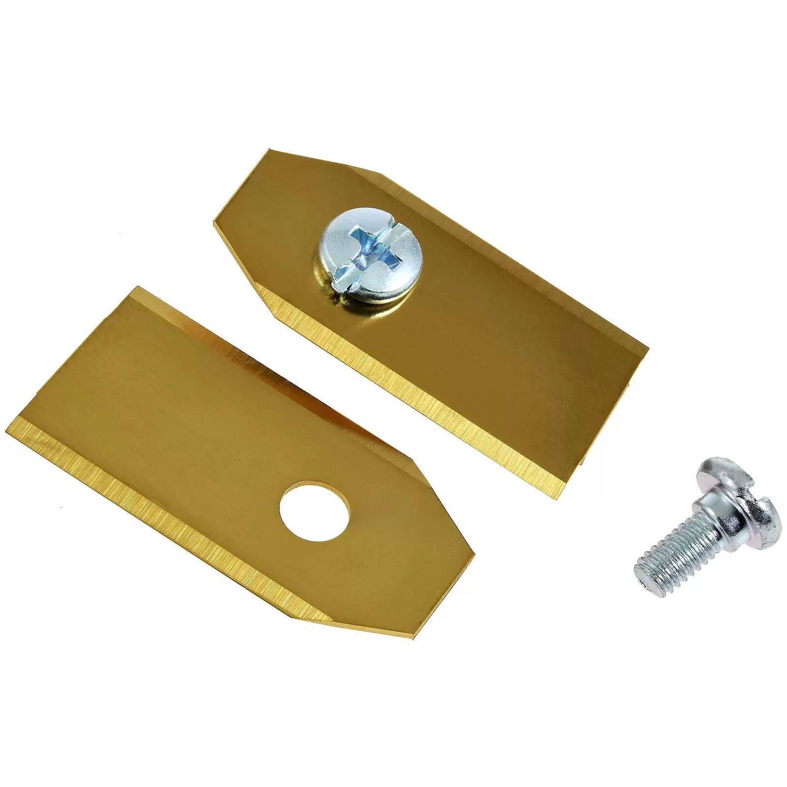 9x couteaux de rechange lames / lames de coupe en titane (0,75 mm) pour robot tondeuse Husqvarna, Gardena or-2