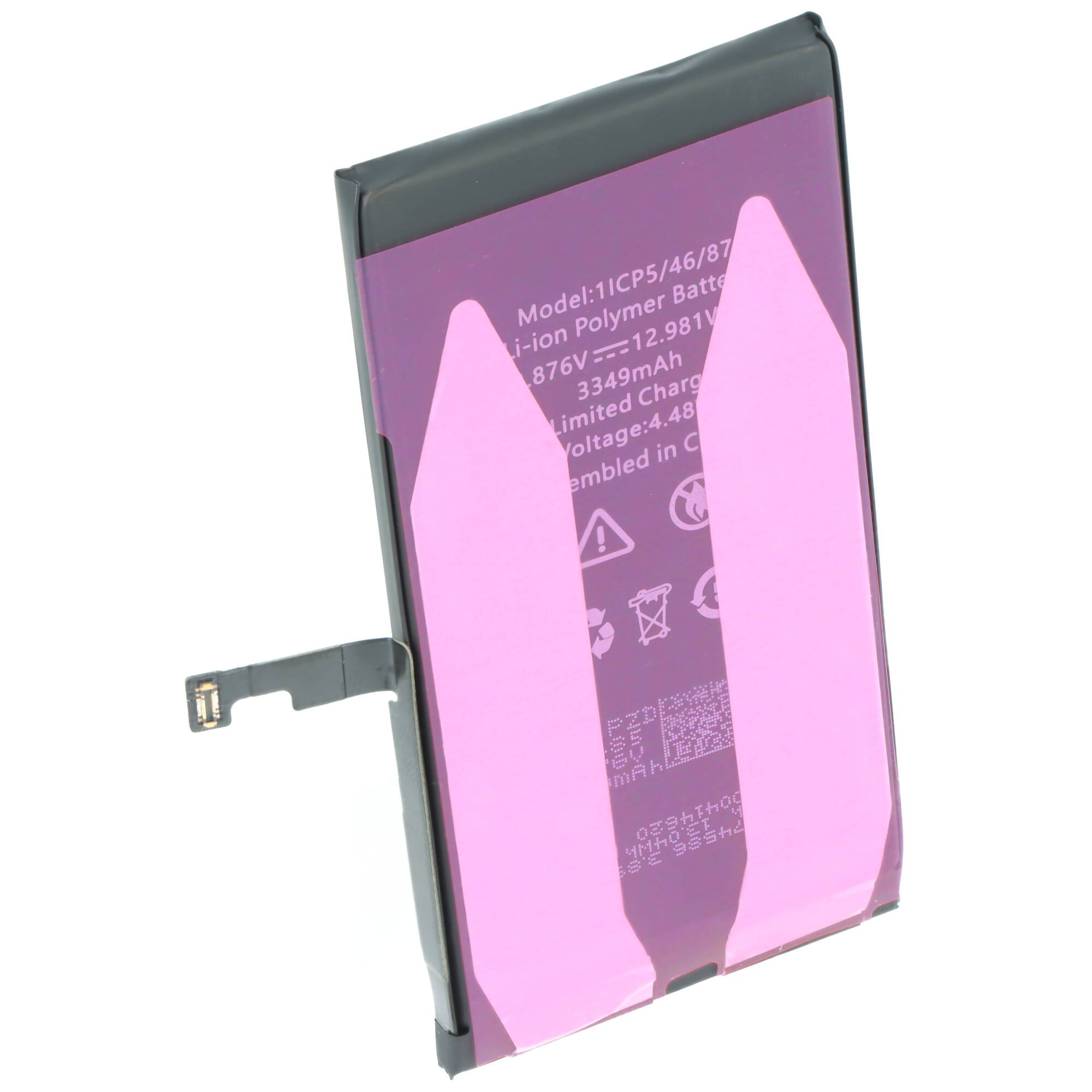 Batterie compatible avec Apple iPhone 15, diagnostiquable, Li-Polymère, 3,87 V, 3349 mAh, 12,98 Wh, sans outils-1