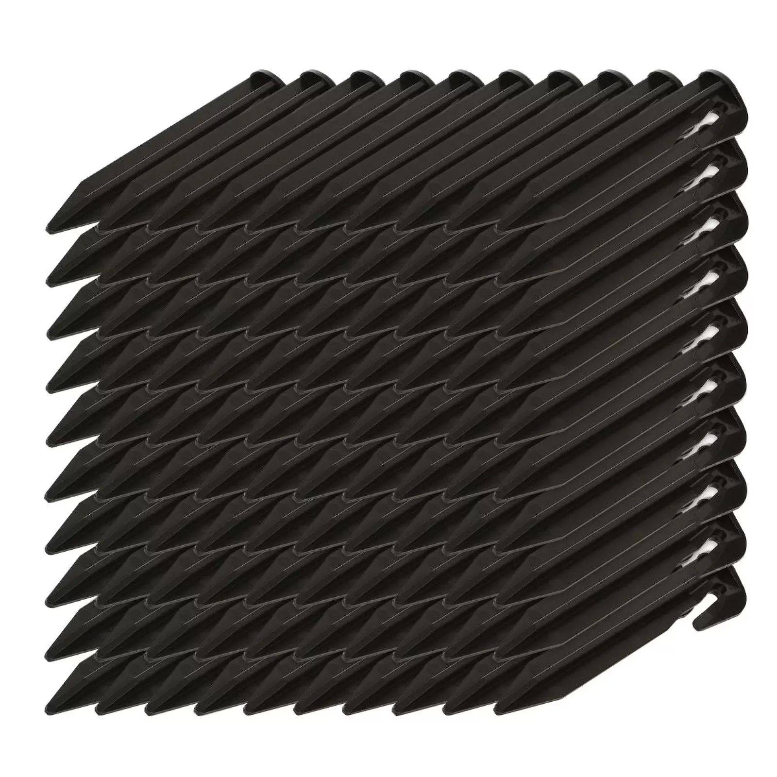 100x crochets, clous, ancrages au sol compatibles avec câble périphérique pour robots tondeuses Husqvarna, Gardena,...-0