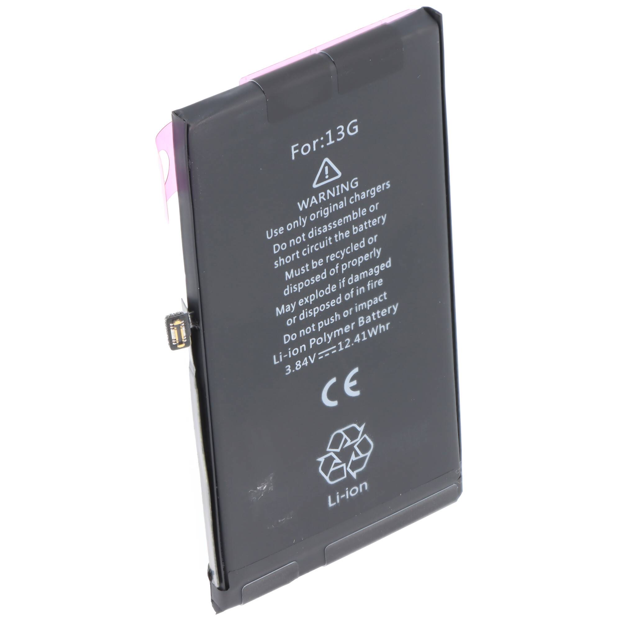Batterie adaptée pour Apple iPhone 13, Li-Polymer, 3.84V, 3227mAh, 12.4Wh, intégrée, sans outils-0