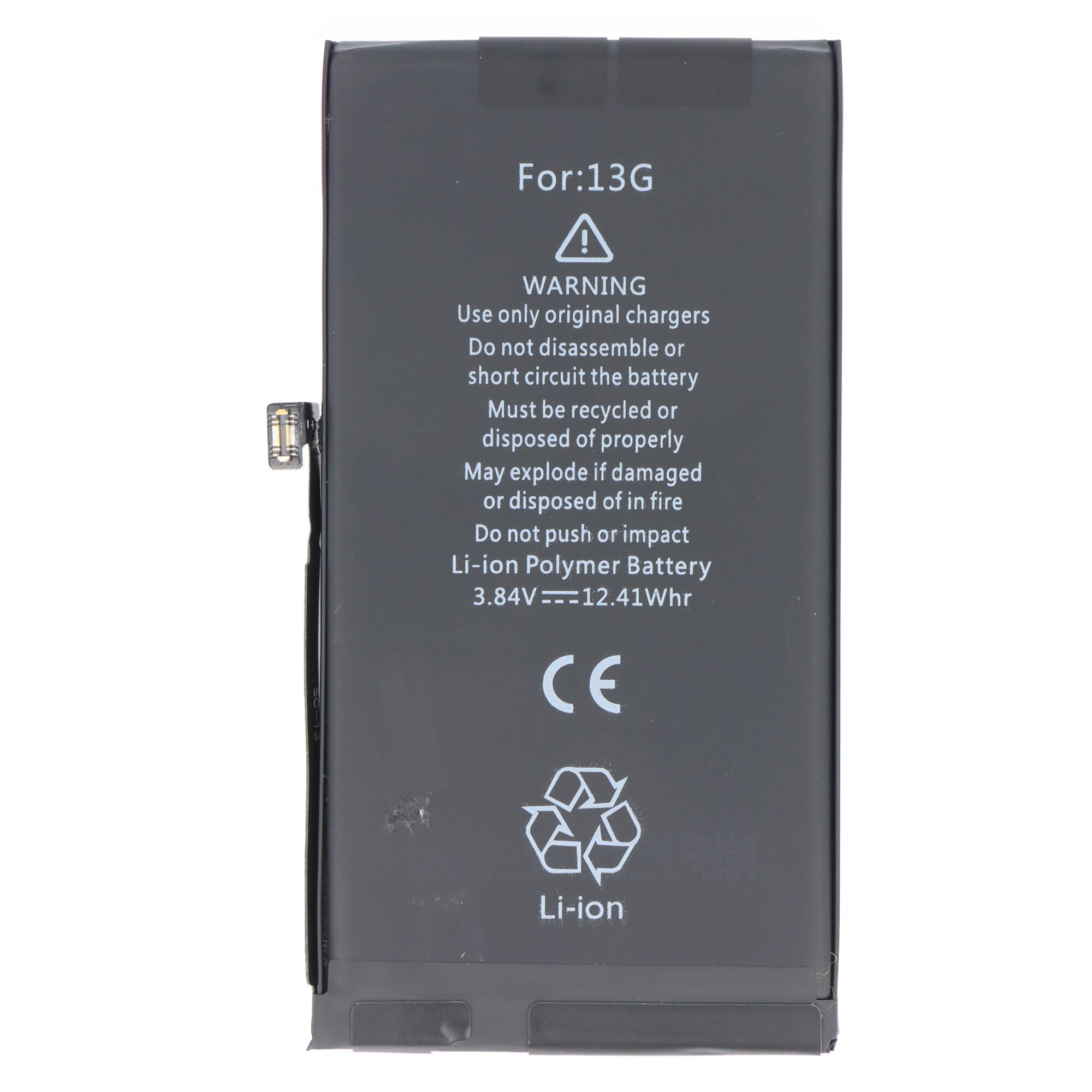 Batterie adaptée pour Apple iPhone 13, Li-Polymer, 3.84V, 3227mAh, 12.4Wh, intégrée, sans outils-2