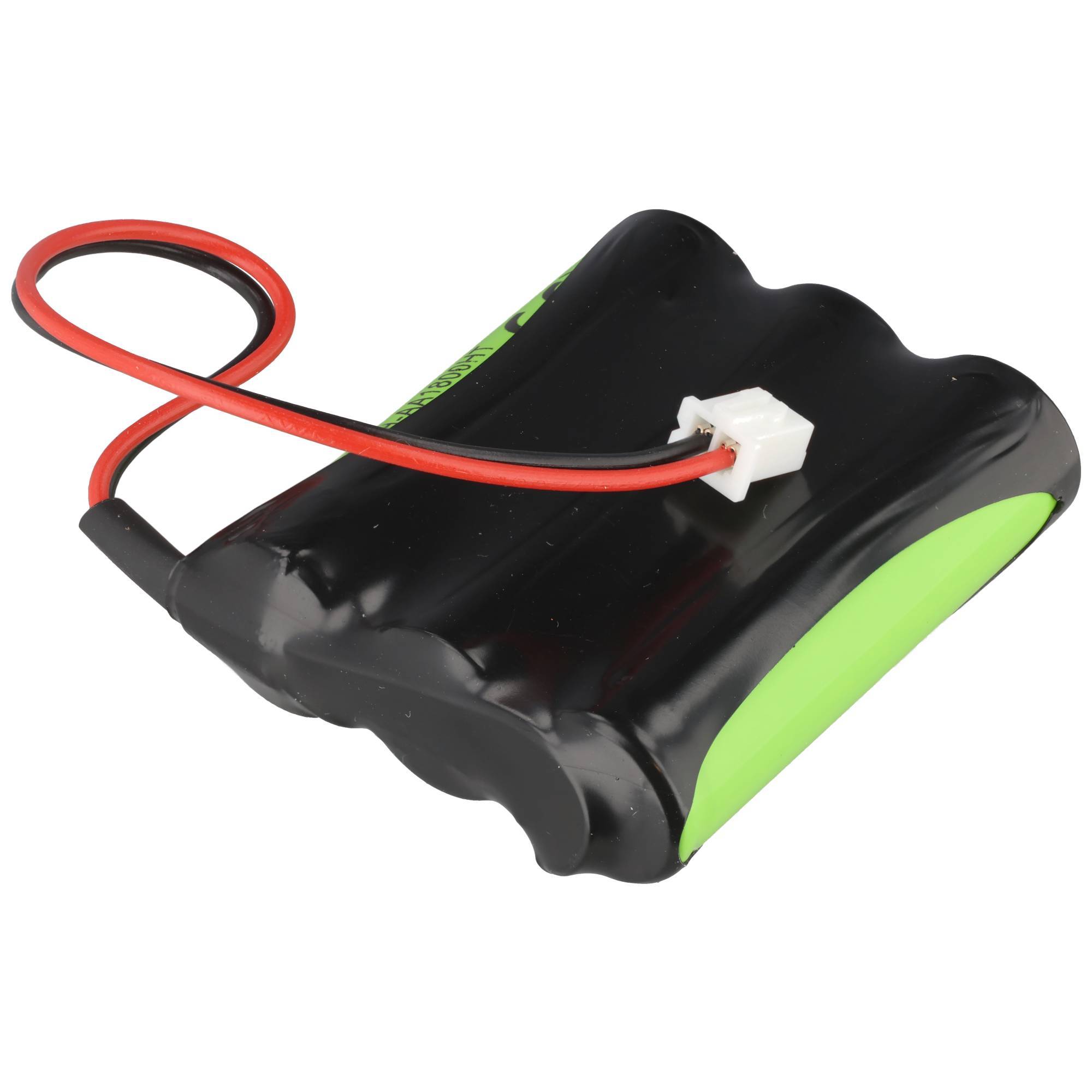Batterie éclairage de secours NiMH 3.6V 1800mAh F1x3 Mignon AA avec câble 150mm et fiche-0